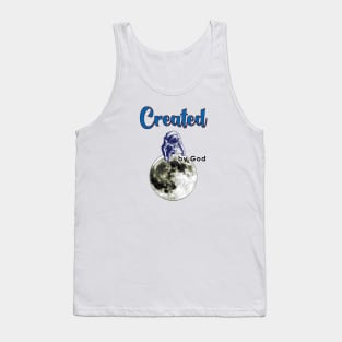 Spaceman on the Moon Created by God Tank Top